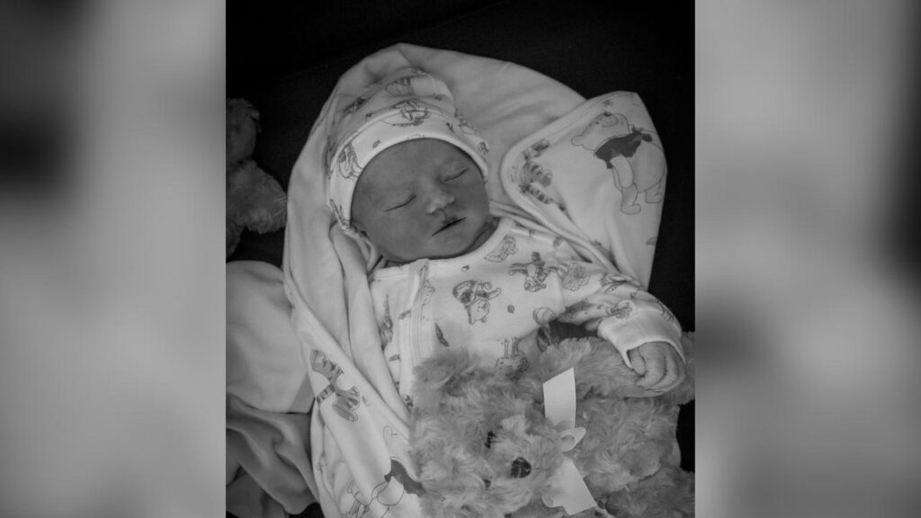 Baby Thea died a matter of hours after her birth of an undiagnosed heart problem.
