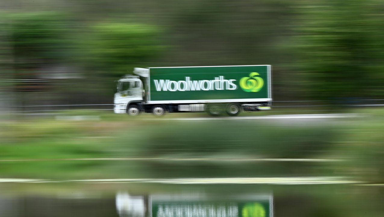 A Woolworths truck