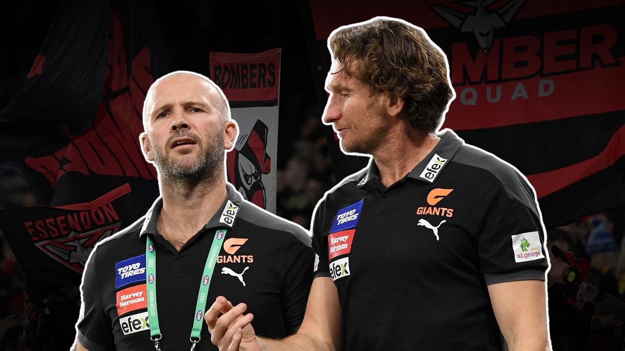 (L-R) Mark McVeigh and James Hird.