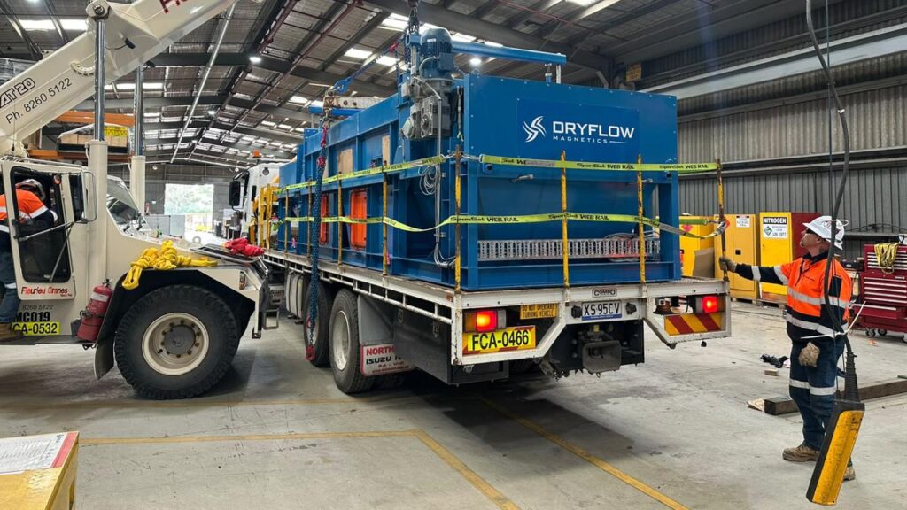 DryFlow Magnetics will ship its first commercial scale iron-processing unit to the United States.
