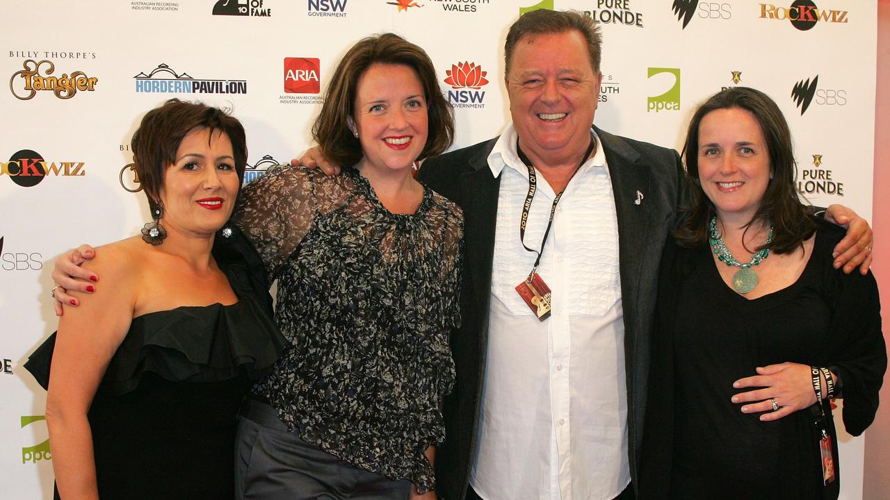Johnny Young and family at the ARIA Hall of Fame announcement, 2010