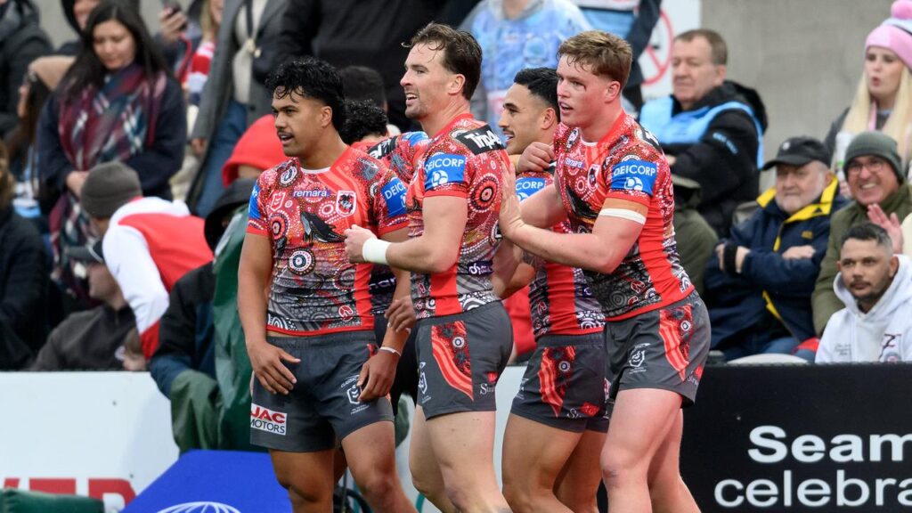 Dragons fans still have hope of avoiding the wooden spoon thanks to a shock derby win over Cronulla.
