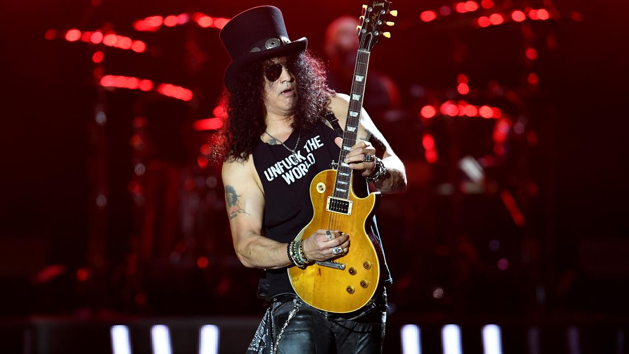 Slash of Guns N' Roses performs in Brisbane in 2017