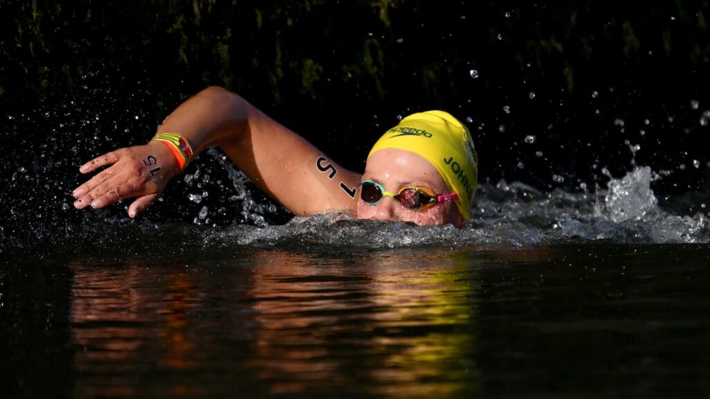 Open water swimmer Moesha Johnson is worried the event could be scrapped at the Brisbane Olympics.
