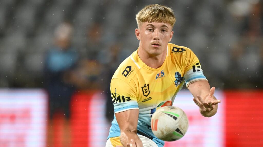Big things are predicted for Bodhi Sharpley in the NRL and he gets a first taste of it on the road.
