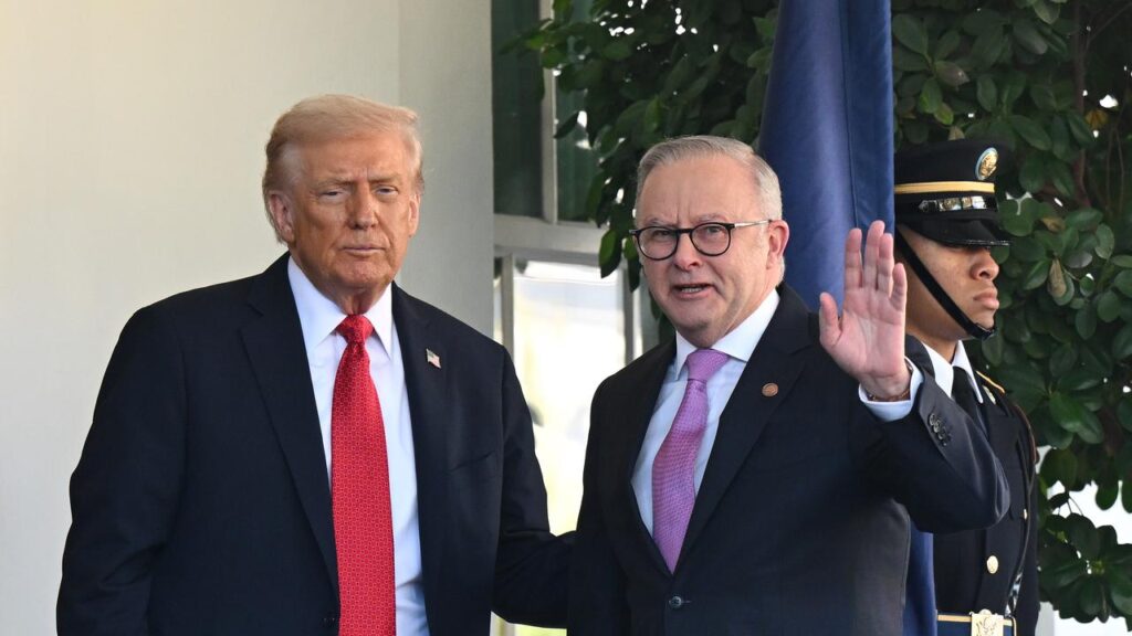 Prime Minister Anthony Albanese (right) and President Donald Trump had a “lengthy” call.
