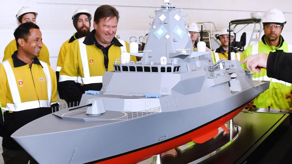 The first of six Hunter-class warfare frigates is due to be ­delivered in 2032.
