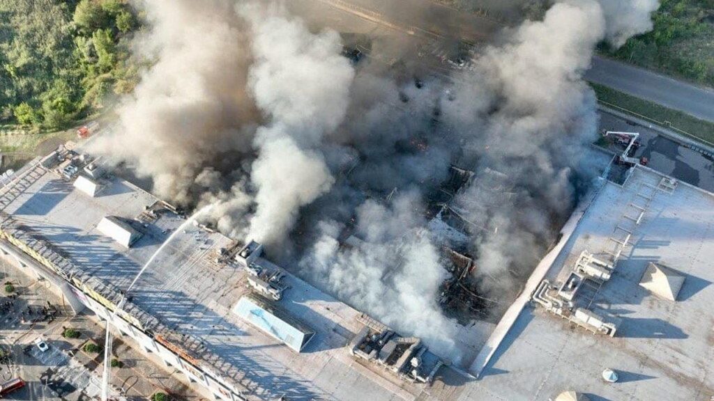 The overnight attacks came after a “double-tap” strike on a shopping centre in central Ukraine.

