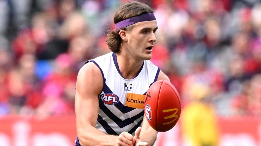 Murphy Reid will miss his first game since the Fremantle young gun’s debut last season.

