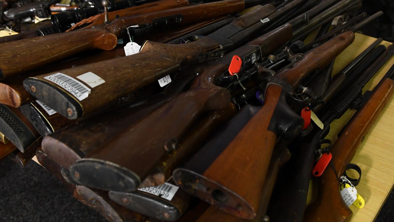Hand guns and rifles