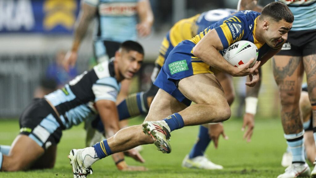 The Eels have ended Cronulla’s top four bid in a shock win, with Tallyn Da Silva among the scorers.
