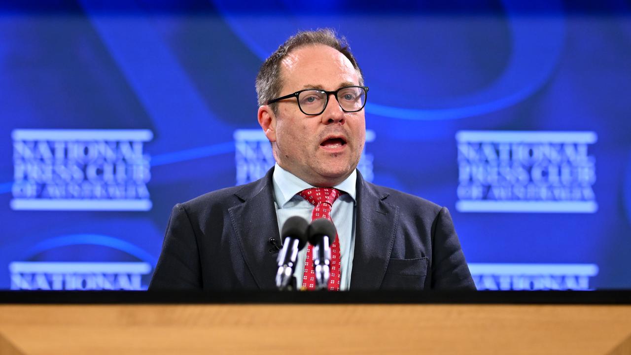 Assistant Treasurer Daniel Mulino addresses the National Press Club
