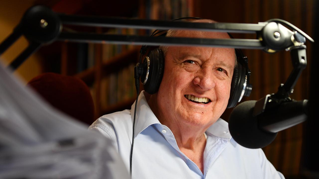 Alan Jones during his radio show (file image)