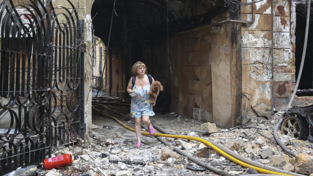 Ukraine’s Odesa has been pounded with Russian strikes as Moscow tries to halt agriculture exports.
