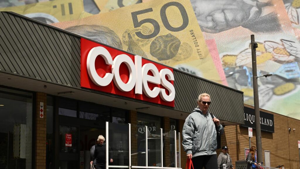 Supermarket giant Coles is expected to report an adjusted net profit of more than $2 billion.
