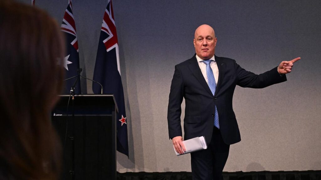 Chris Luxon faces an uncertain future as the prime minister of New Zealand.
