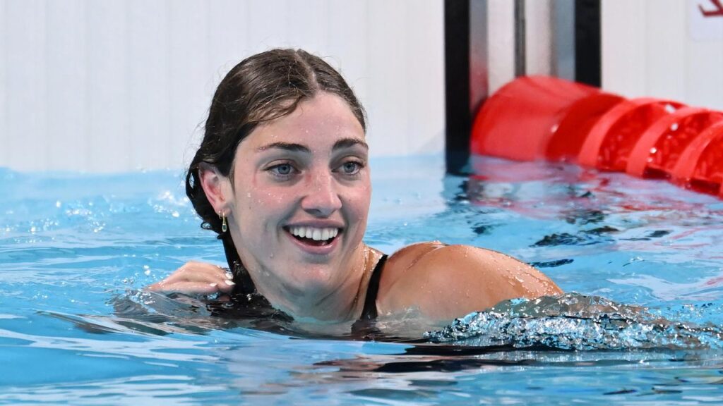 Australia’s Meg Harris has won the women’s 100m freestyle at the Pan Pacific championships.
