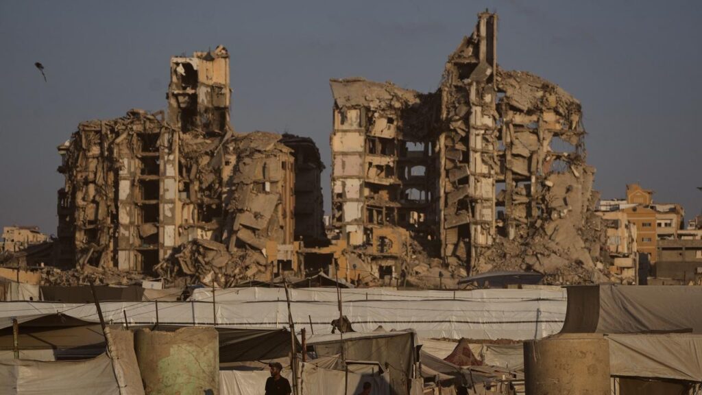 Israeli officials say demilitarisation should be completed before any Gaza Strip reconstruction.
