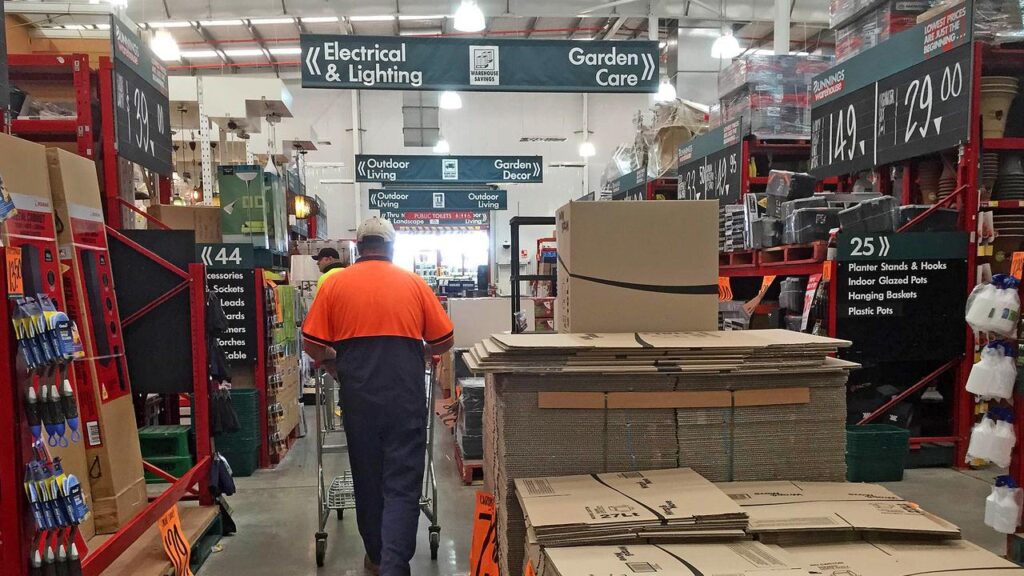 Bunnings sales benefited from unusually dry and warmer weather across Australia.
