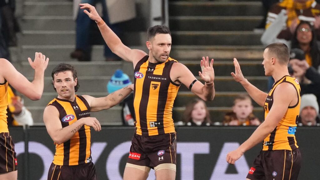 Forward Jack Gunston will reach another milestone in a stellar season with Hawthorn.
