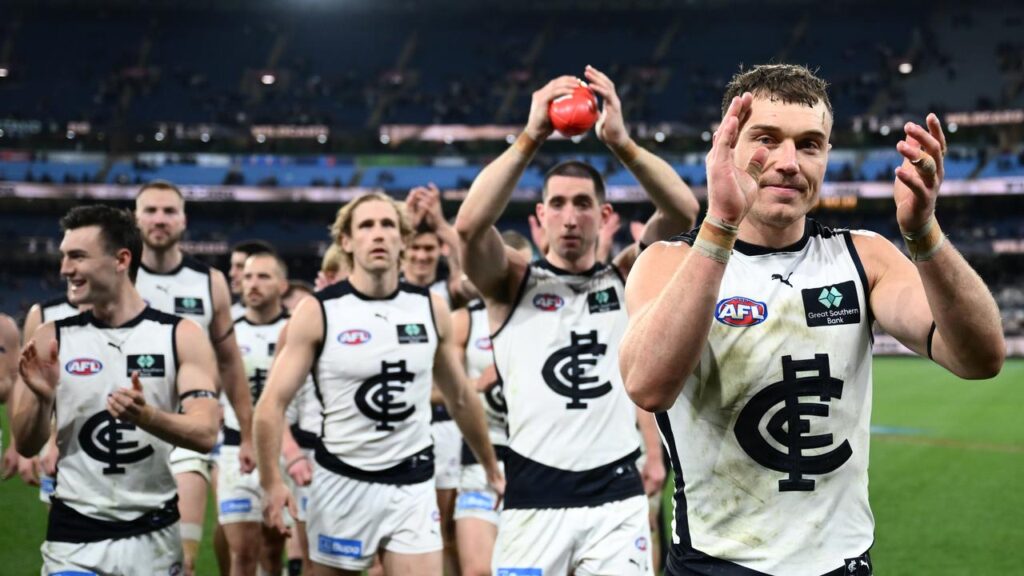 Patrick Cripps has led Carlton through the Wildcard weekend and into the AFL finals against Geelong.
