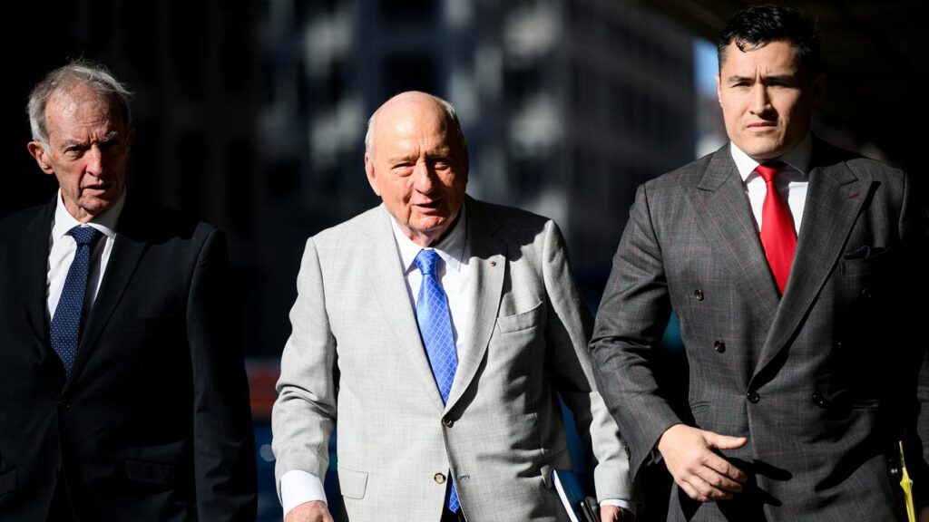 Former radio king Alan Jones has entered the second week of a marathon sexual touching trial.
