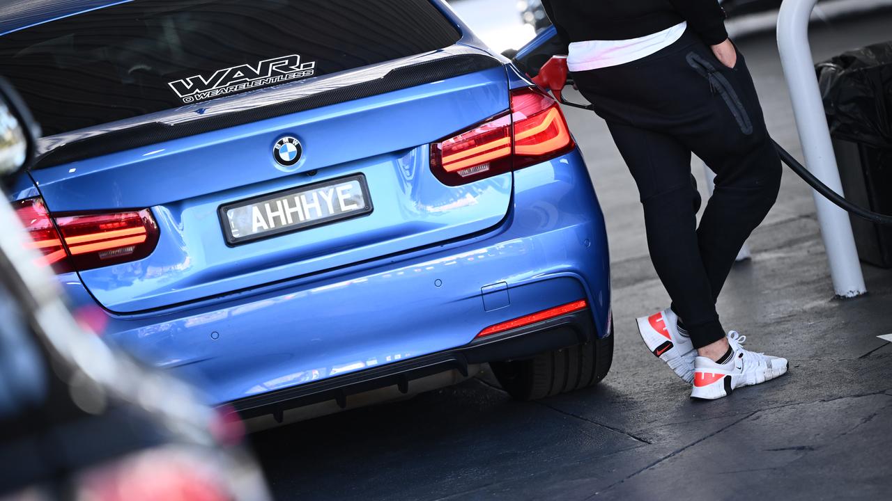 Motorists fill up with discounted fuel in Preston, Melbourne