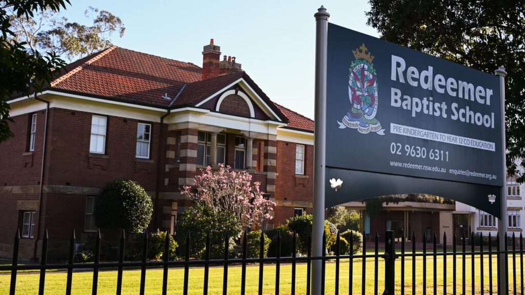 Sydney’s Redeemer Baptist School has been accused of using religion as a “camouflage” for fraud.
