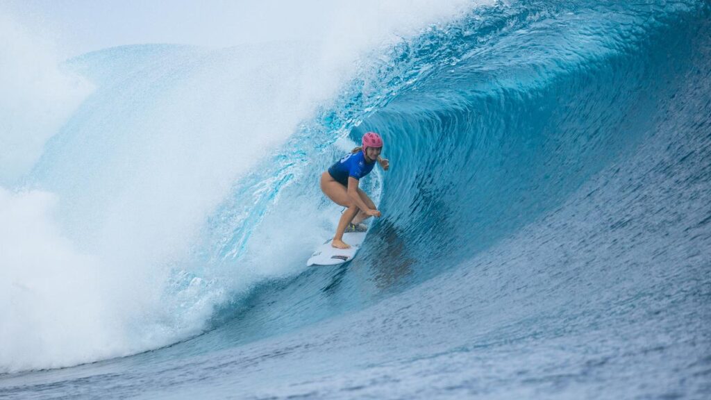 Anat Lelior has had a big campaign at the Tahiti Pro but fallen short in the final.
