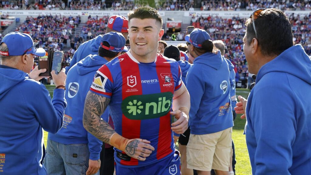 Rep. centre Bradman Best is chasing a title with Newcastle, but might do so elsewhere in 2028.
