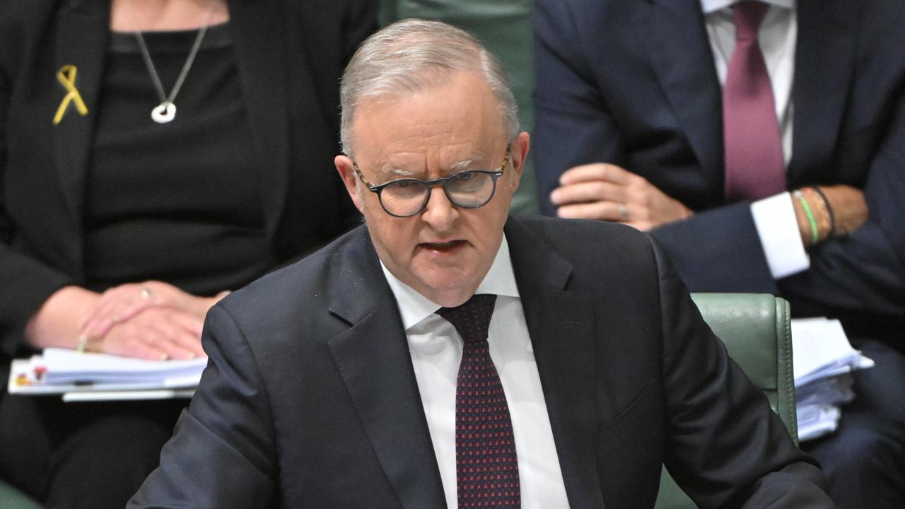 Prime Minister Anthony Albanese during Question Time