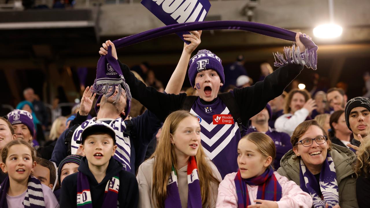 Fremantle Dockers fans.