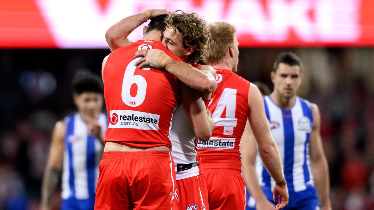 Logan McDonald (6) and James Rowbottom.