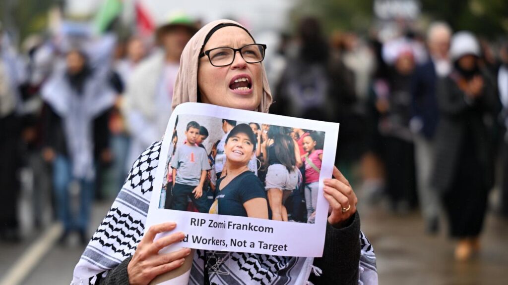 Zomi Frankcom was killed in an Israeli attack on an aid convoy in April 2024.
