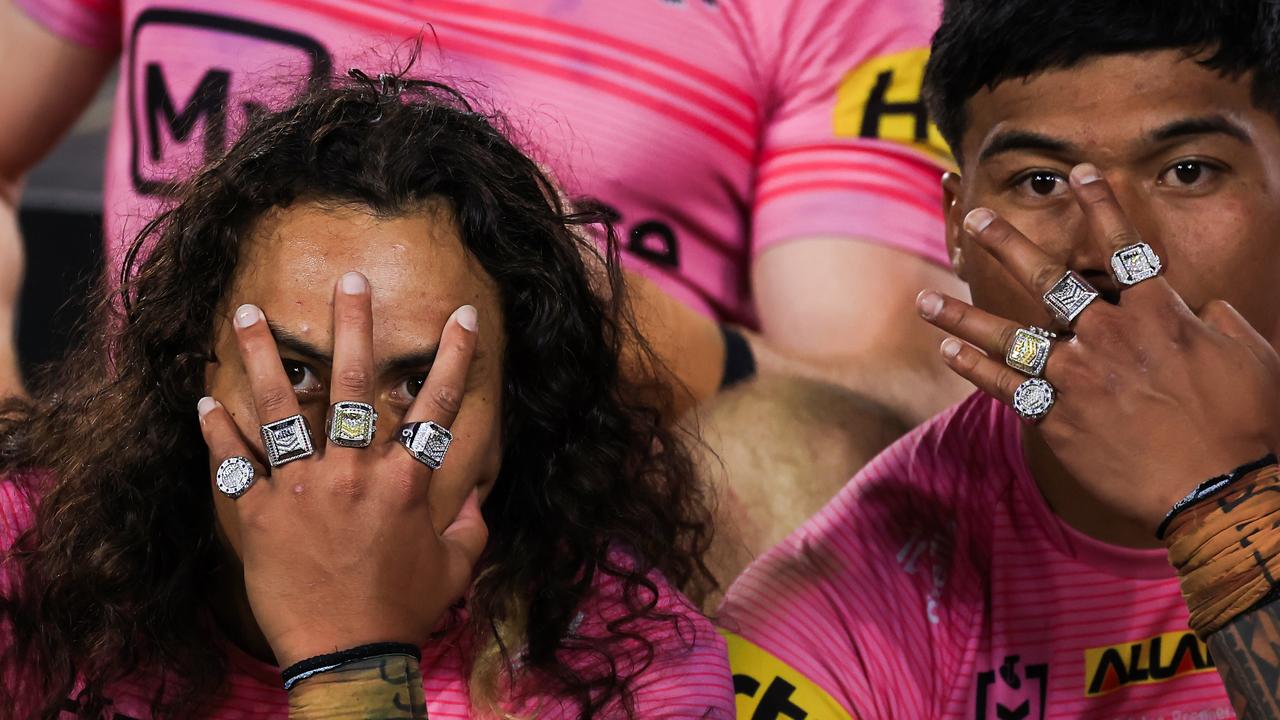 (L-R) Jarome Luai and Brian To'o.