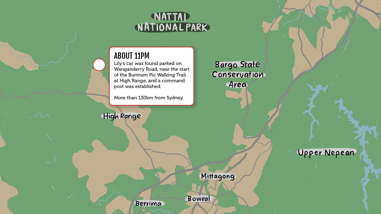 A map of the Nattai National Park area (file image)