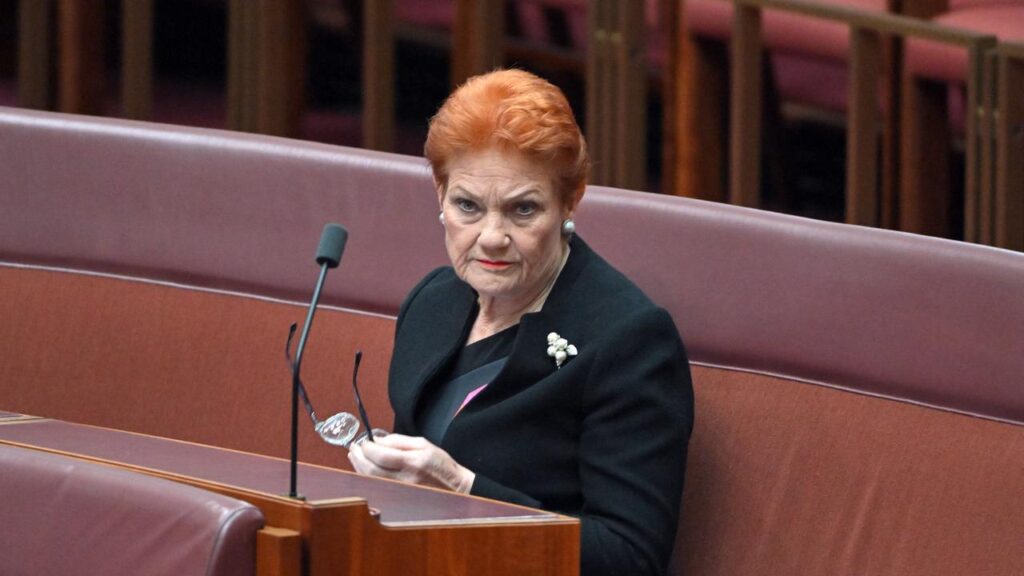 One Nation Leader Pauline Hanson says she does not support Sydney’s Gay and Lesbian Mardi Gra.
