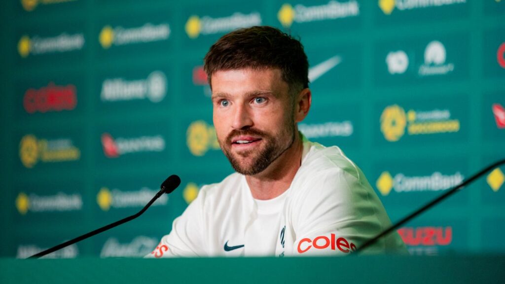Socceroos defender Cameron Burgess may have suffered an Achilles injury.
