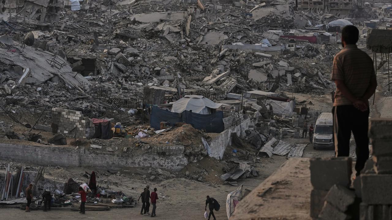 The destruction in the Sheikh Radwan neighborhood in Gaza City