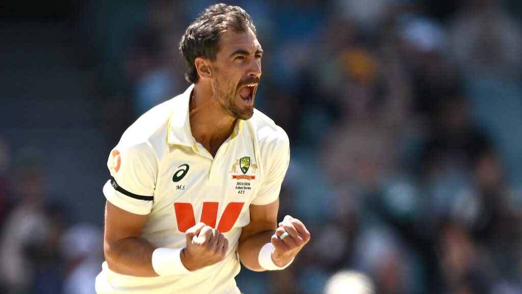 Mitchell Starc has 433 Test wickets, seventh for quicks all-time, and is hunting for more in Darwin.
