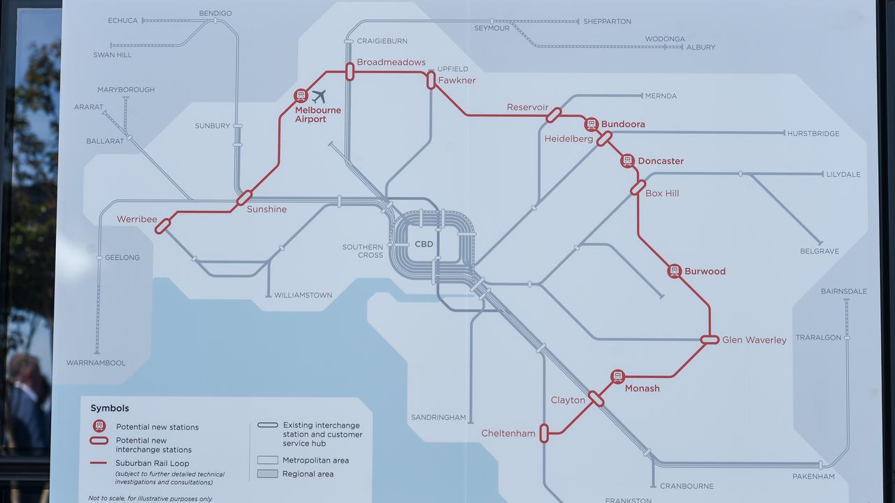 Suburban Rail Loop map (file image)