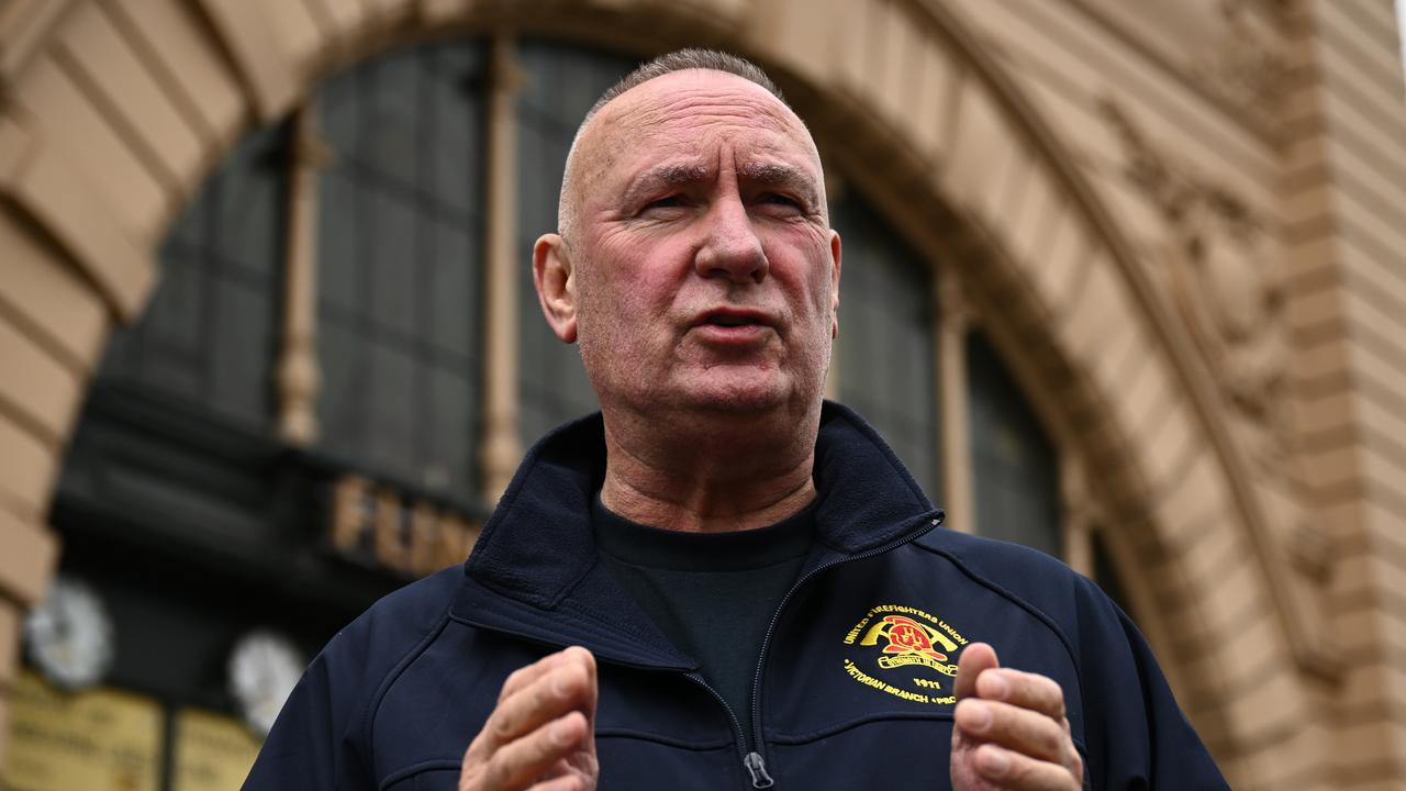 United Firefighters Union secretary Peter Marshall