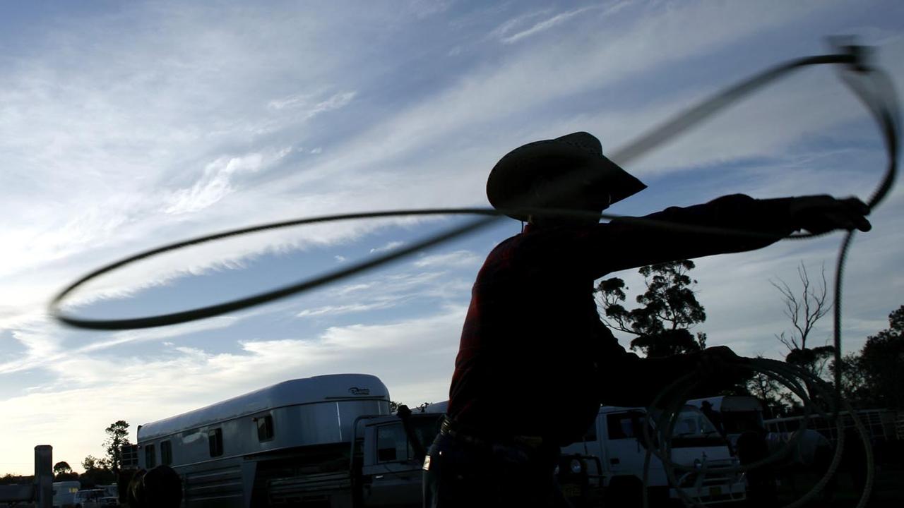 A person practicing lasso techniques (file image)