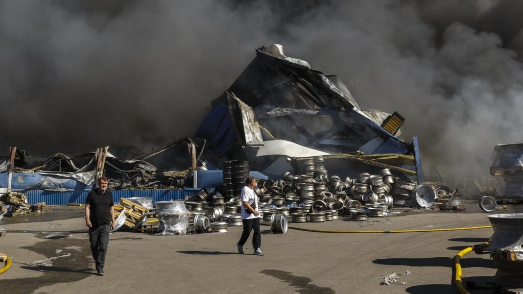 At least 37 people have been killed in Russia’s latest strike on Kyiv, authorities say.
