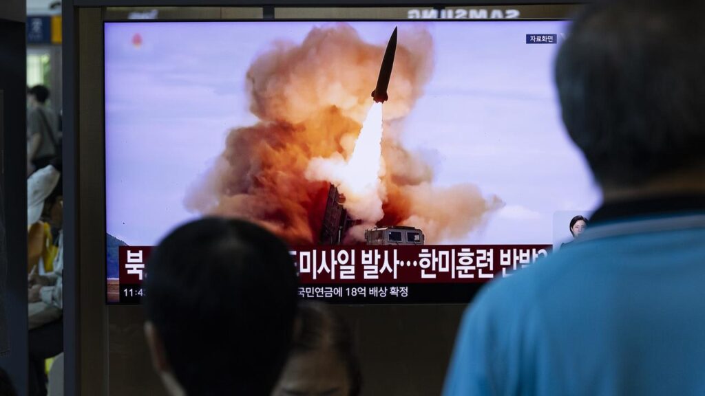South Korea has bolstered its surveillance posture after the North launched ballistic missiles.
