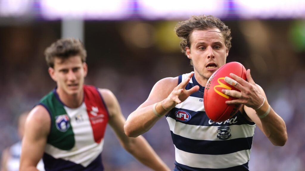 Jake Kolodjashnij faces an anxious wait as his AFL career is put on hold.
