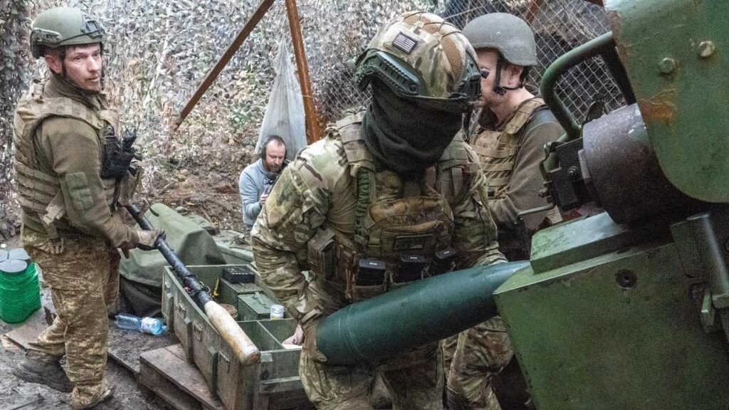 Ukrainian soldiers are in the fifth year of a war following an invasion by Russian forces.
