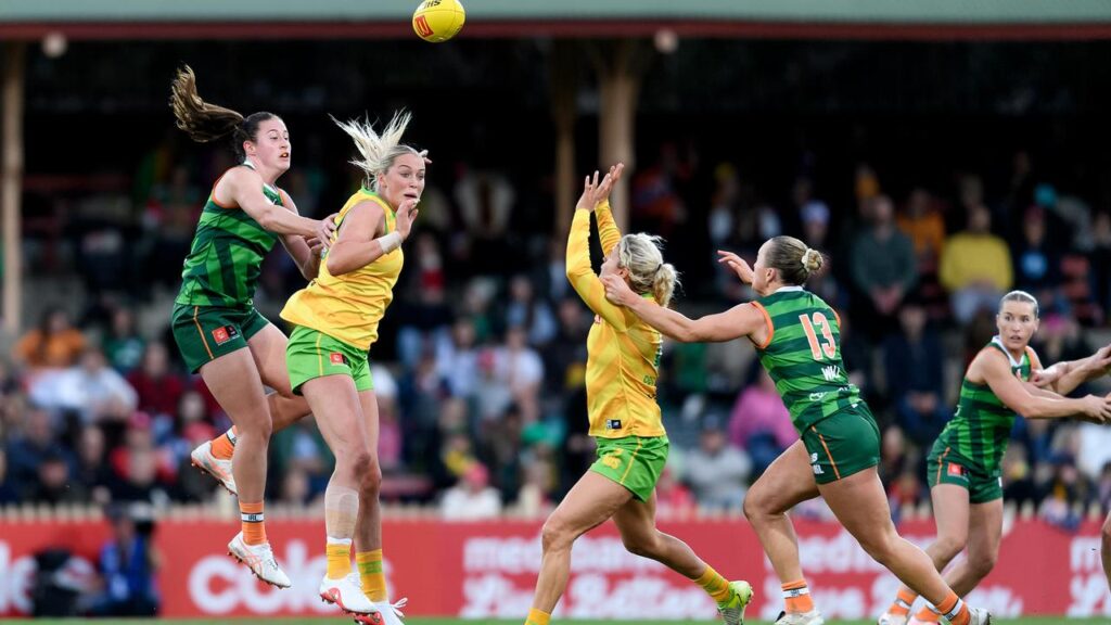 AFLW players hope the crowd for Australia-Ireland is a sign of big things to come for the league.
