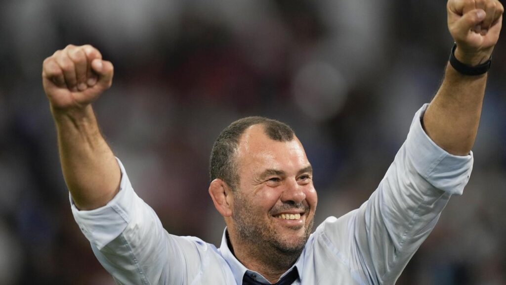 Michael Cheika is back as coach of the NSW Waratahs.
