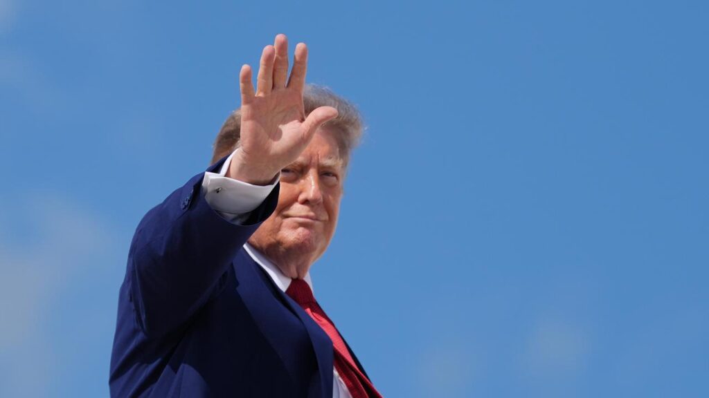President Donald Trump says the US is only semi-negotiating with Iran.
